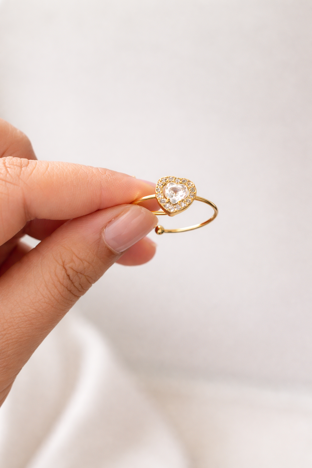 Sweetheart Solitaire Ring