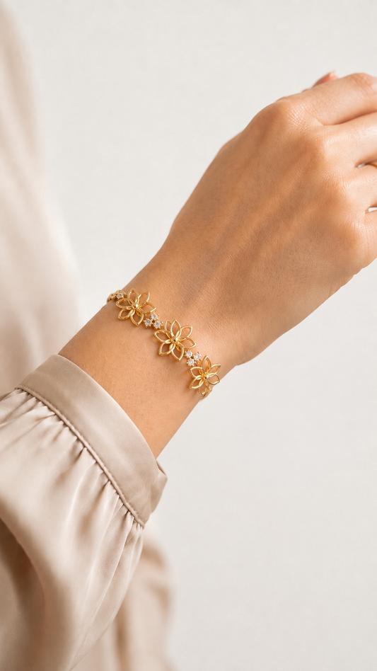 Golden Petal Bracelet
