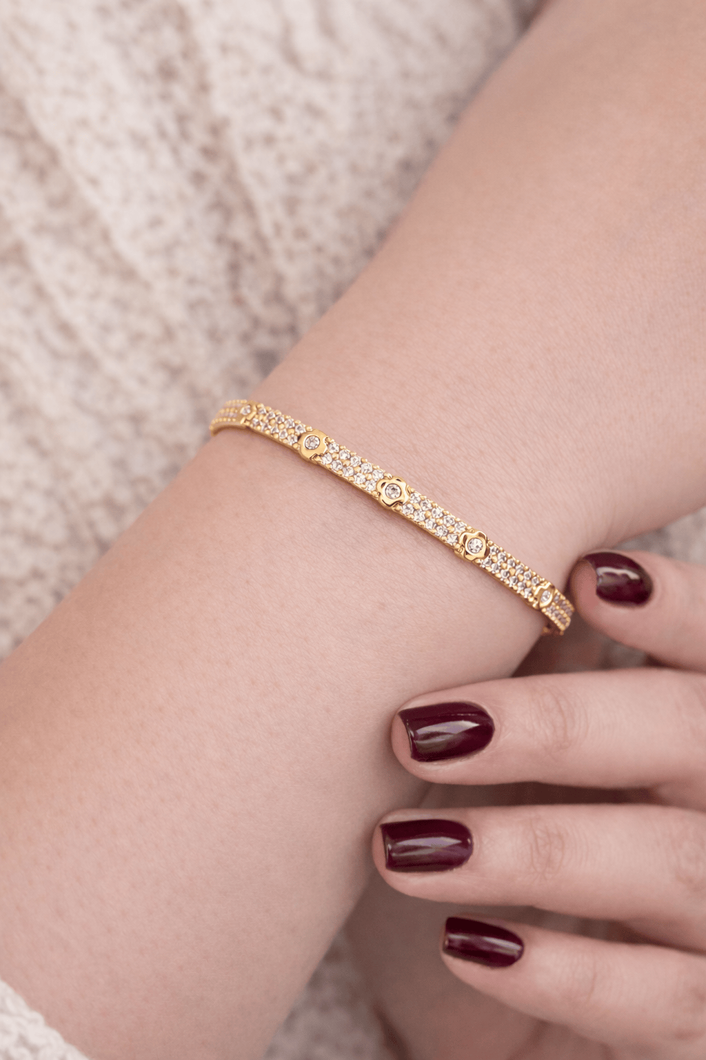 Adjustable Anti tarnish CZ Bracelet