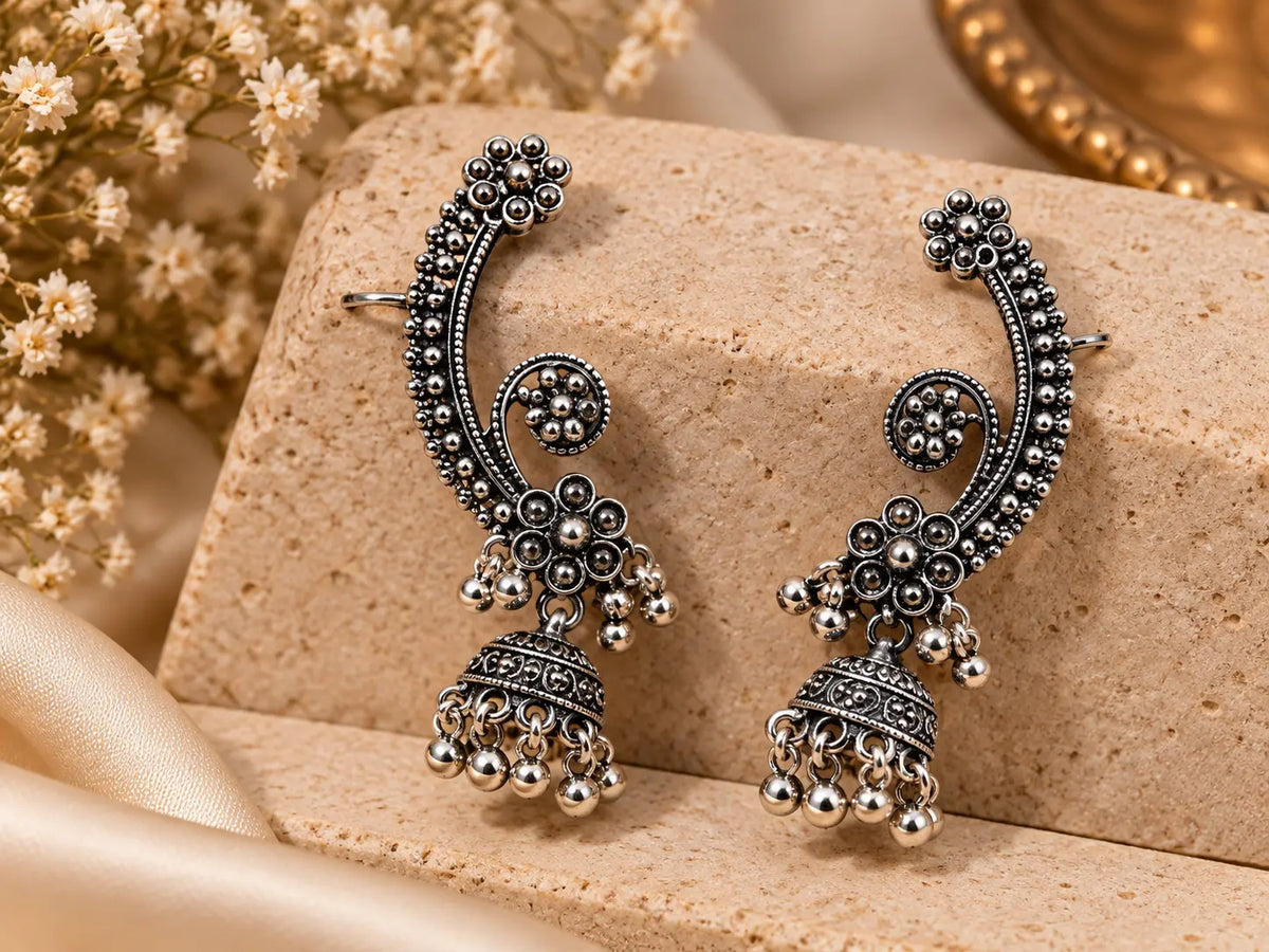 Navratri Special Oxidised Ear Cuff