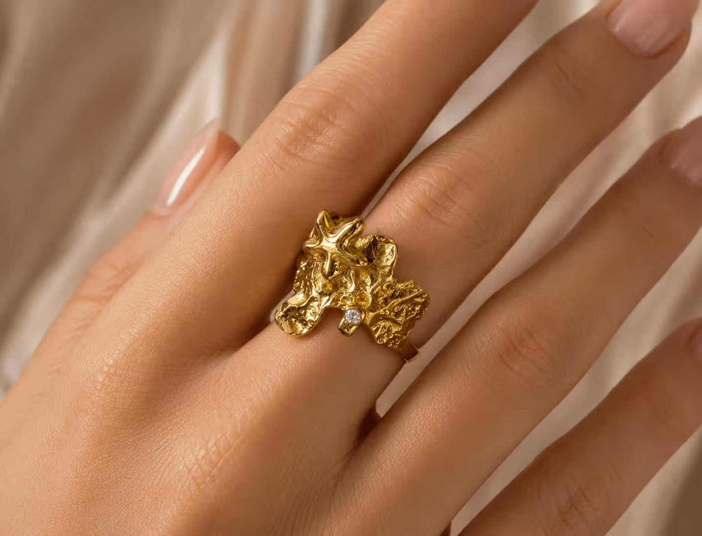 Vintage Sea Star Statement Ring