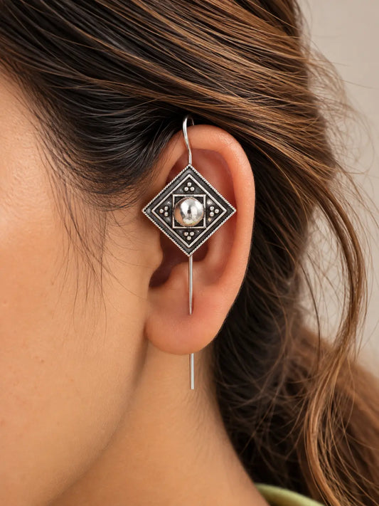 Traditional Square Ear Cuff