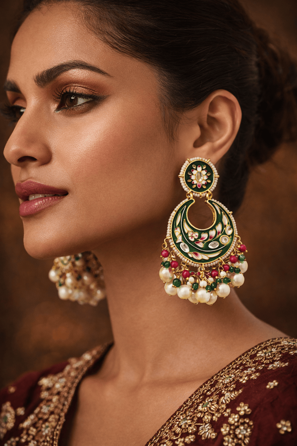 Emerald Noor Chandbali