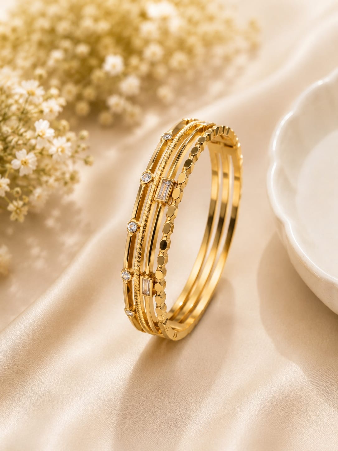 Gold Layered Bracelet for Women