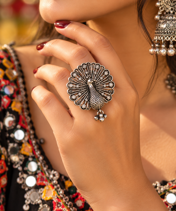Morning Royale Oxidised Ring