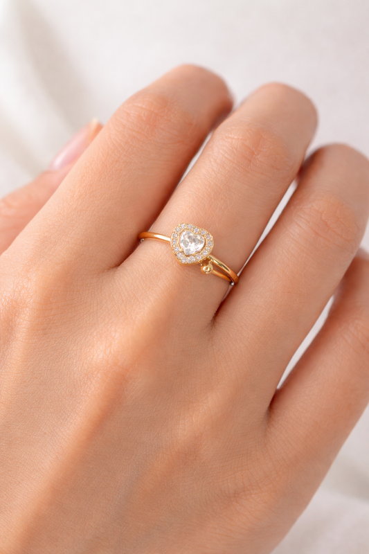 Sweetheart Solitaire Ring