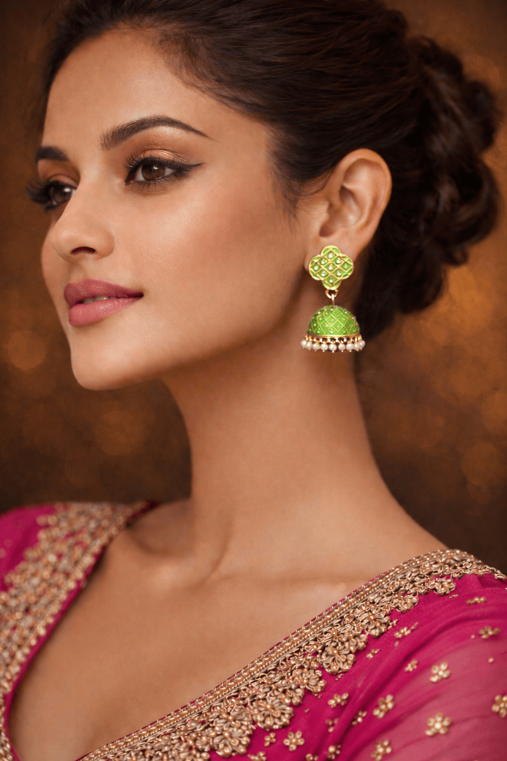 Shehzadi Green Jhumka