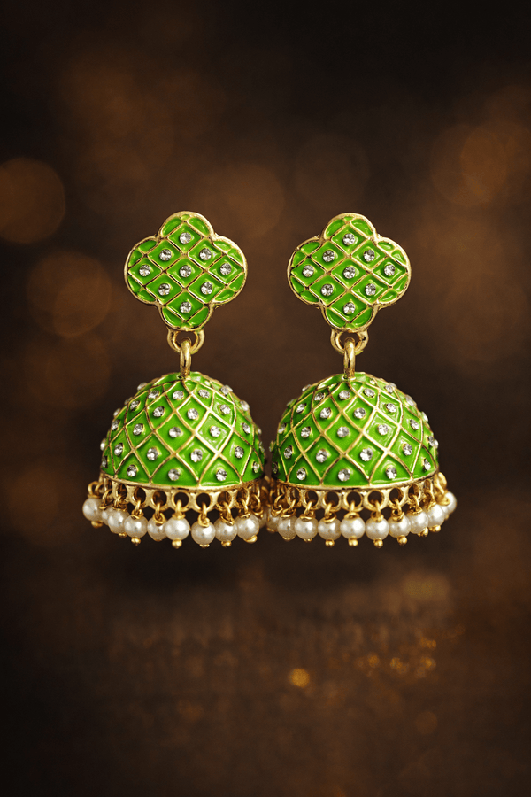 Shehzadi Green Jhumka