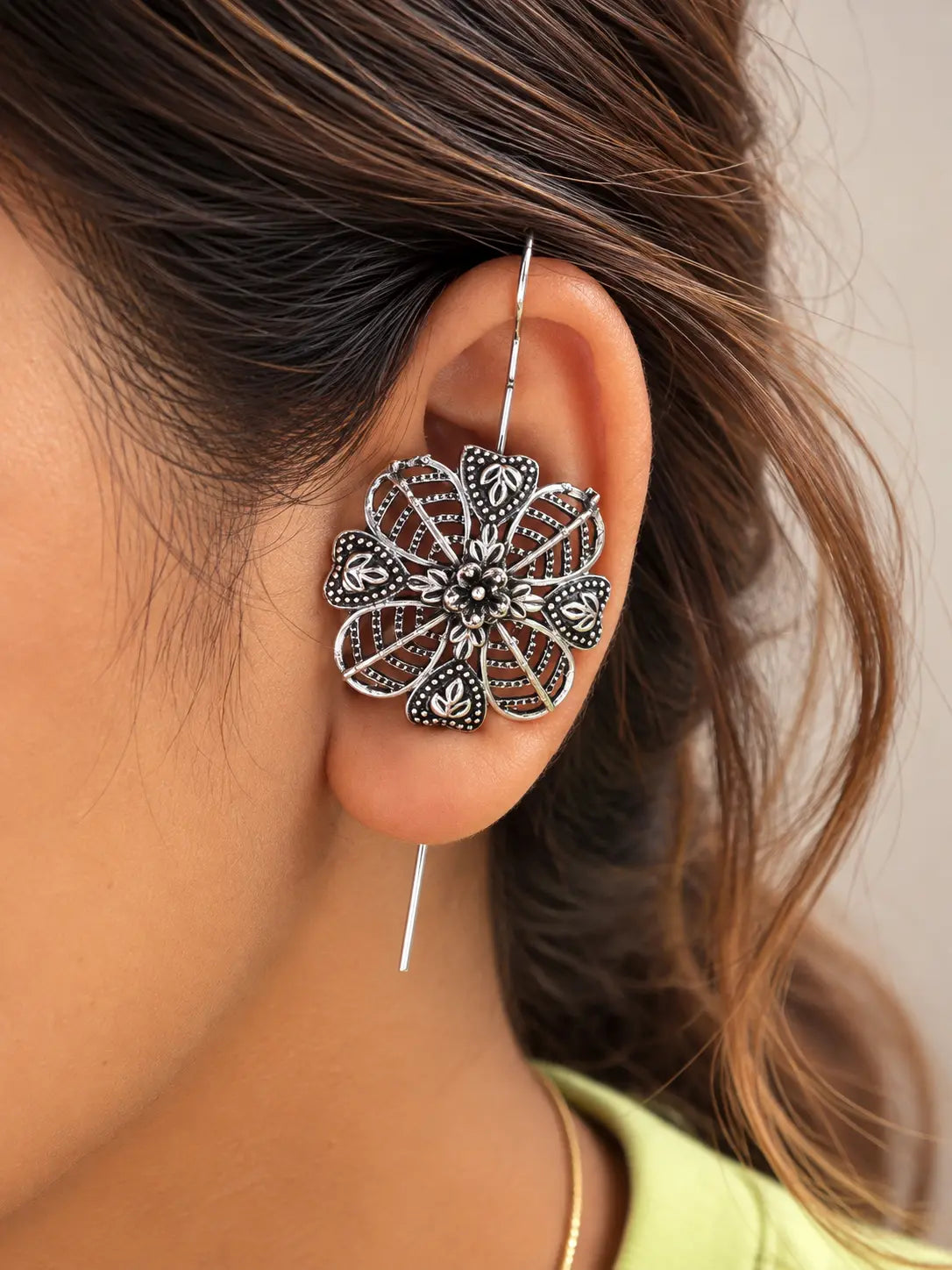 Floral Mandala Ear Cuff