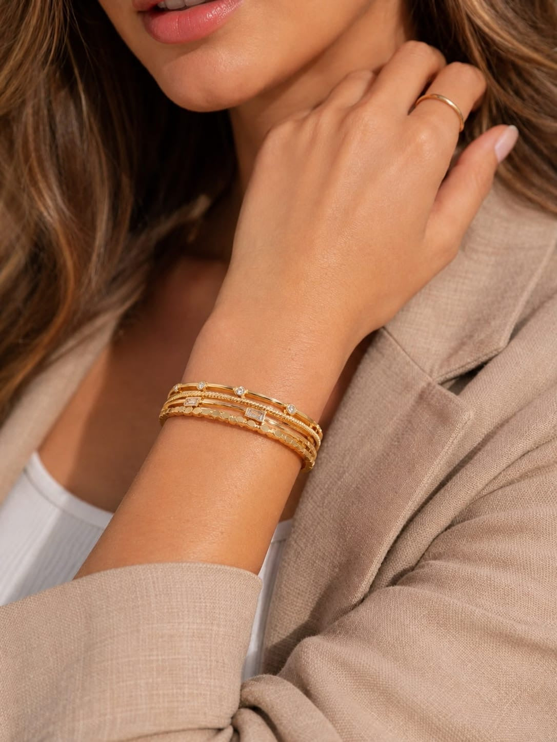Gold Layered Bracelet for Women