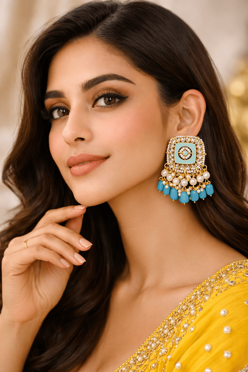 Turquoise Festive Danglers