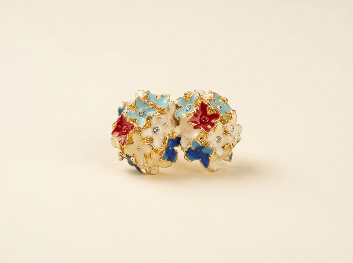 Combo 3 - Floral studs & Anti Tarnish Pendant