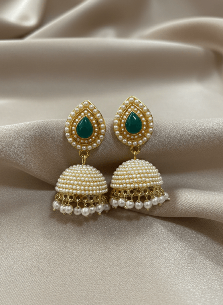 The Arohi Pearl Tear Jhumka