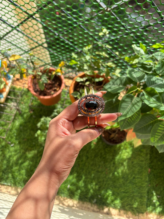 Silver Midnight majesty kada bracelet