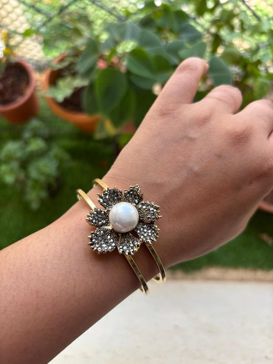 Midnight bloom kada bracelet