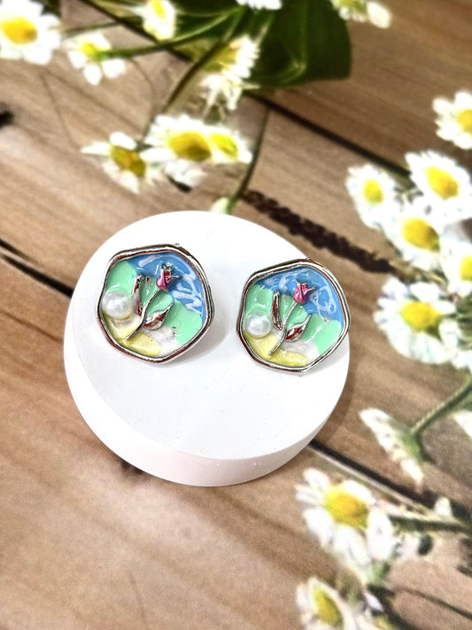 Floral Stud Earring