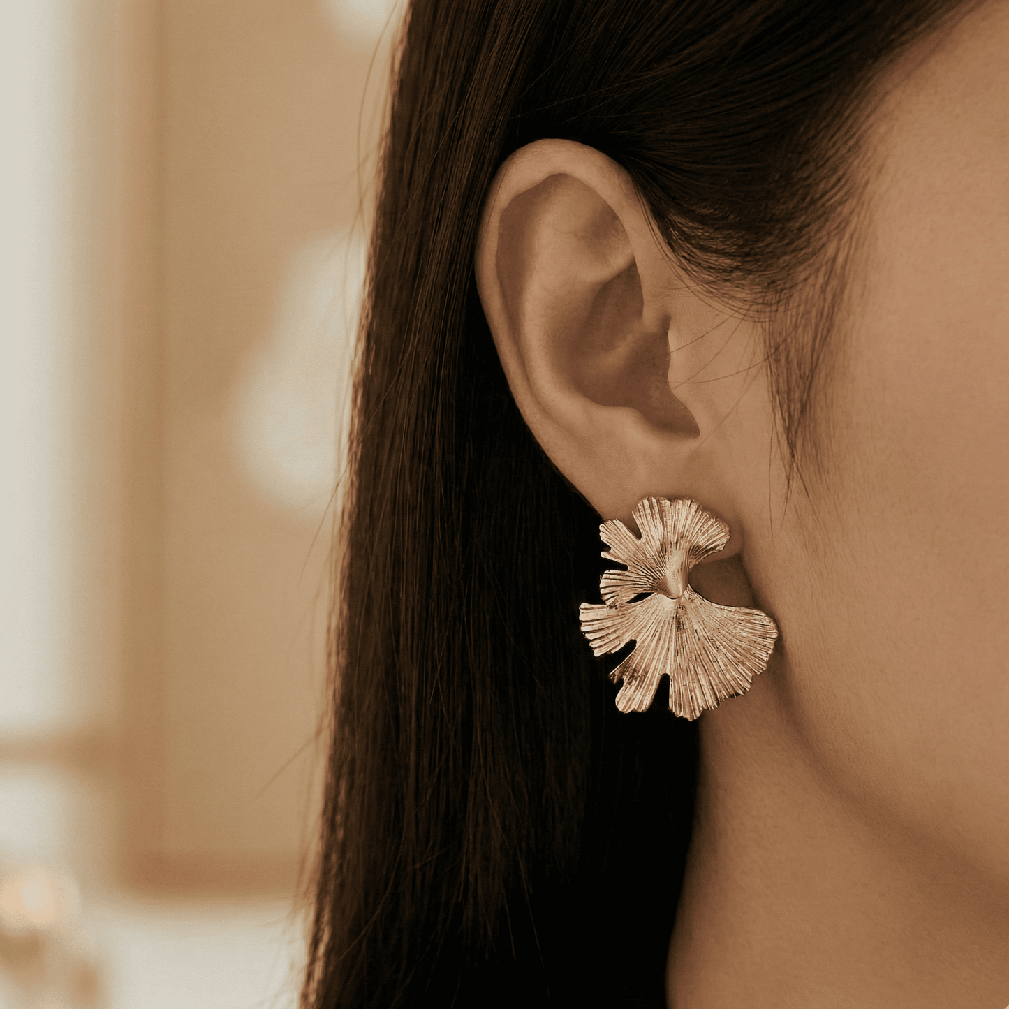 Rose Gold Petals Earrings