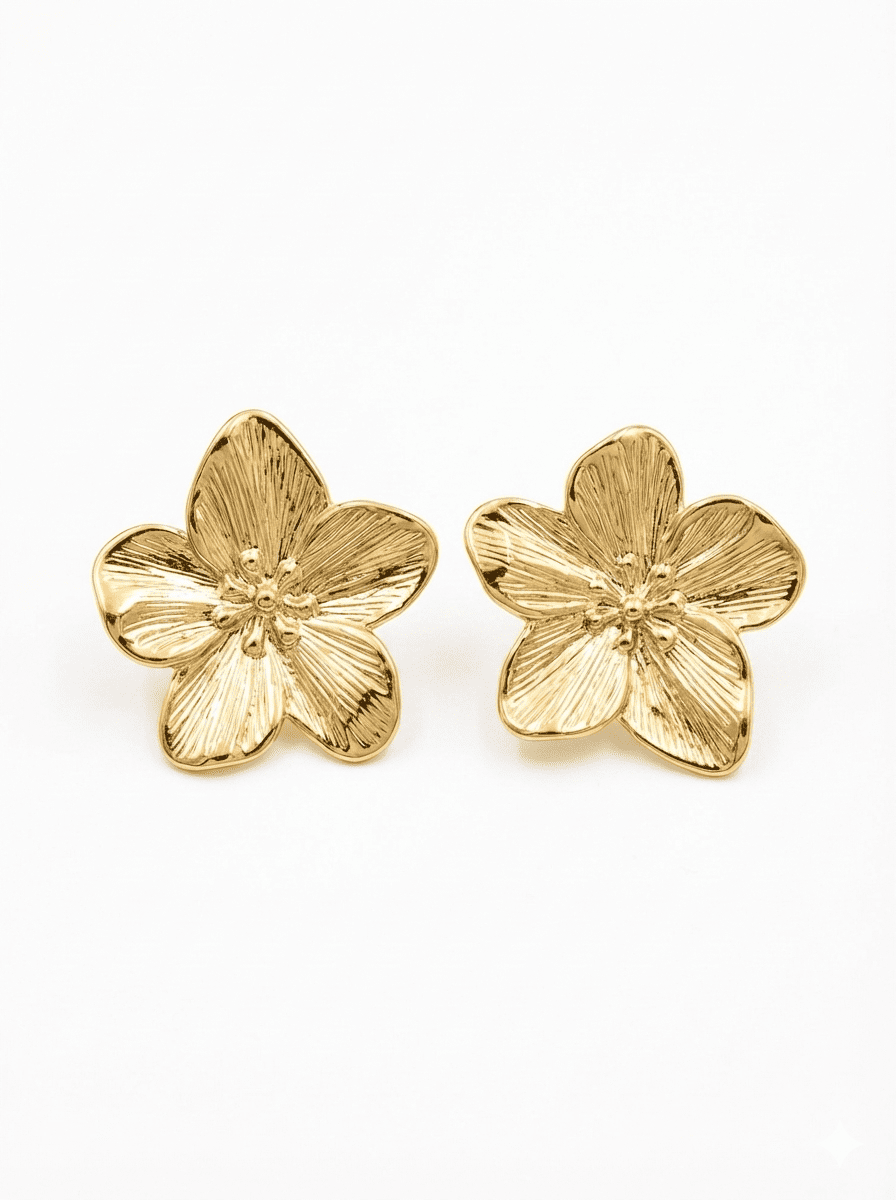 Anti-Tarnish Floral Studs