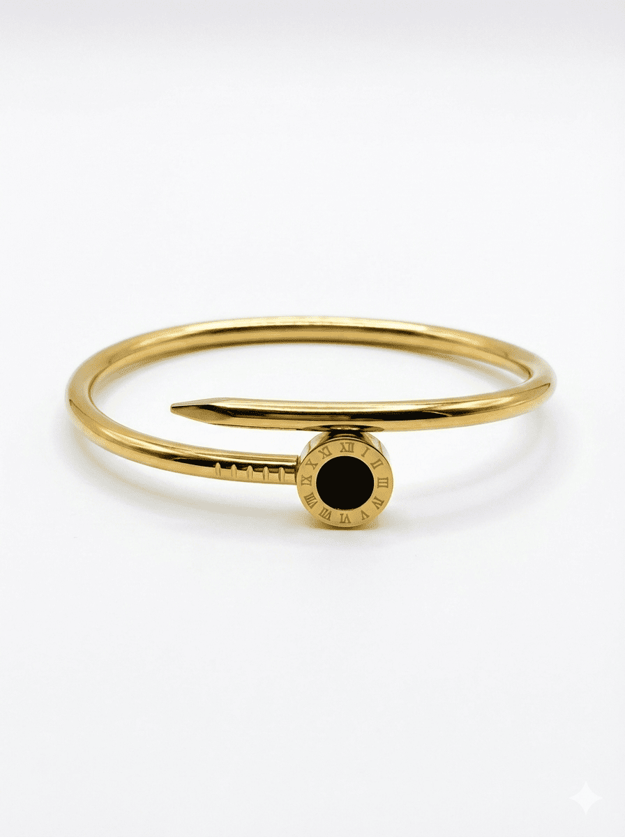 Anti - Tarnish Roman Nail Bracelet