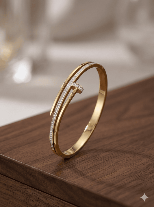 Dainty Nail Curve Bracelet
