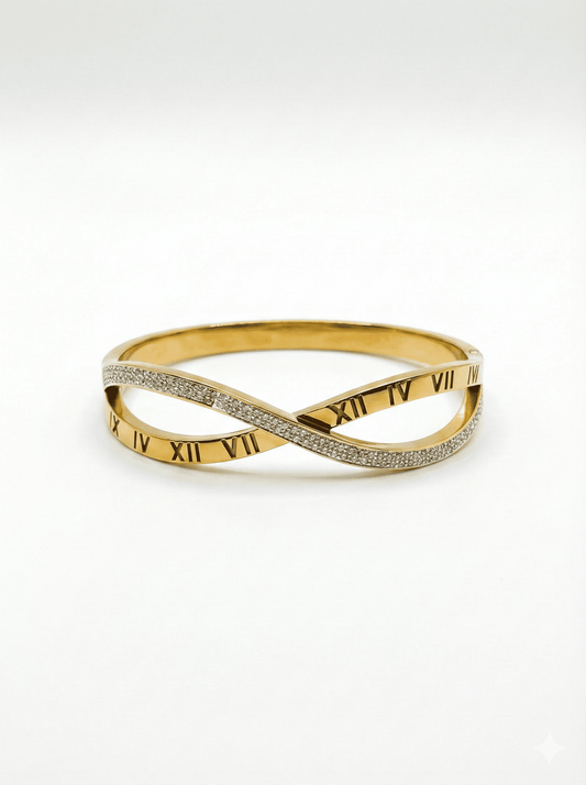 Anti-Tarnish Roman Infinity Bracelet