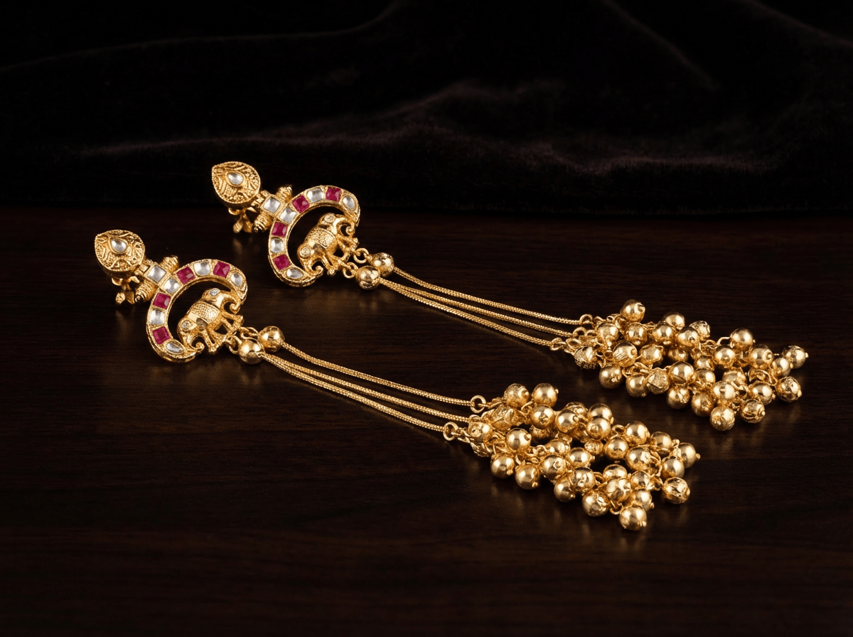 Gajgamni Kashmiri Jhumka