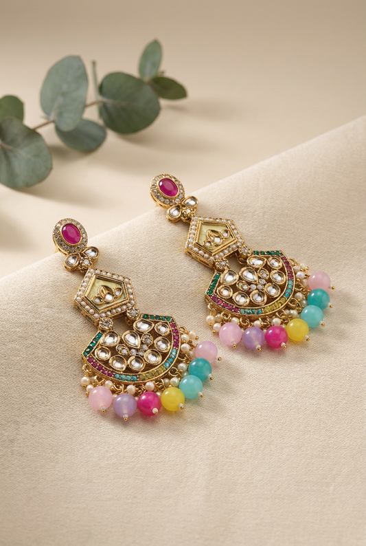 Rangriti Kundan Jhumki