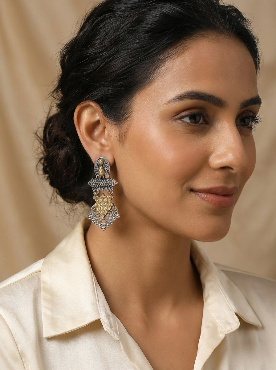 Oxidised Earrings