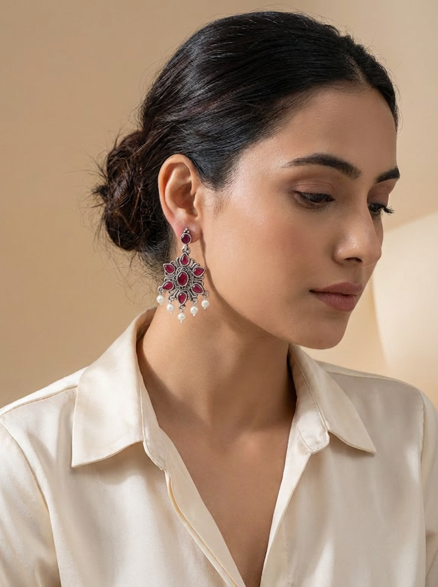 Oxidised Earrings