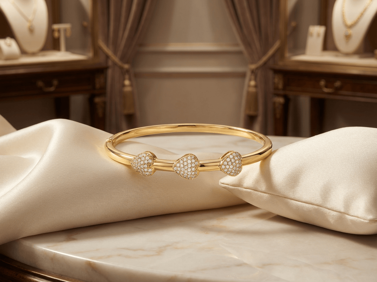 Adjustable Anti - tarnish Signature Heart Bracelet